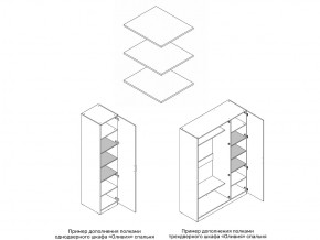 Комплект полок шкафа 1 дверного или 3 дверного в Заречном - zarechnyj.magazin-mebel74.ru | фото