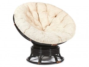 Кресло-качалка Papasan w 23/01 B с подушкой Antique brown, ткань Старт в Заречном - zarechnyj.magazin-mebel74.ru | фото