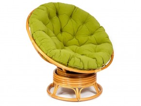 Кресло-качалка Papasan w 23/01 B с подушкой Honey, флок Олива в Заречном - zarechnyj.magazin-mebel74.ru | фото