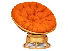 Кресло-качалка Papasan w 23/01 B с подушкой Honey, ткань Оранжевый в Заречном - zarechnyj.magazin-mebel74.ru | фото