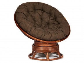 Кресло-качалка Papasan w 23/01 B с подушкой Pecan, ткань Коричневый в Заречном - zarechnyj.magazin-mebel74.ru | фото