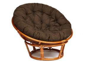 Кресло Papasan 23/01 W с подушкой Cognac, ткань Коричневый в Заречном - zarechnyj.magazin-mebel74.ru | фото