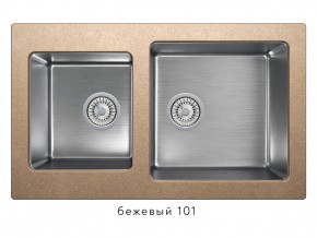 Мойка комбинированная Tolero twist TTS-840 Бежевый 101 в Заречном - zarechnyj.magazin-mebel74.ru | фото