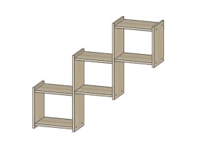 Полка Квадро ясень шимо светлый в Заречном - zarechnyj.magazin-mebel74.ru | фото