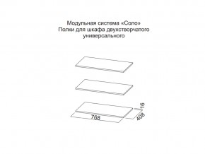 Полки для шкафа двухстворчатого универсального в Заречном - zarechnyj.magazin-mebel74.ru | фото